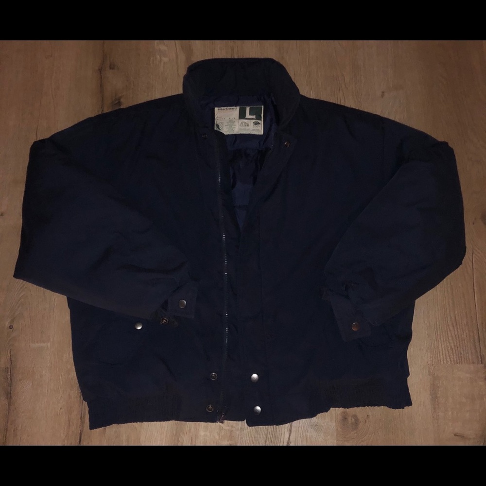 VINTAGE WEARGUARD Navy Unisex Oversized Jacket